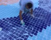 Repairing the bottom of the pool and preparing it for the summer season